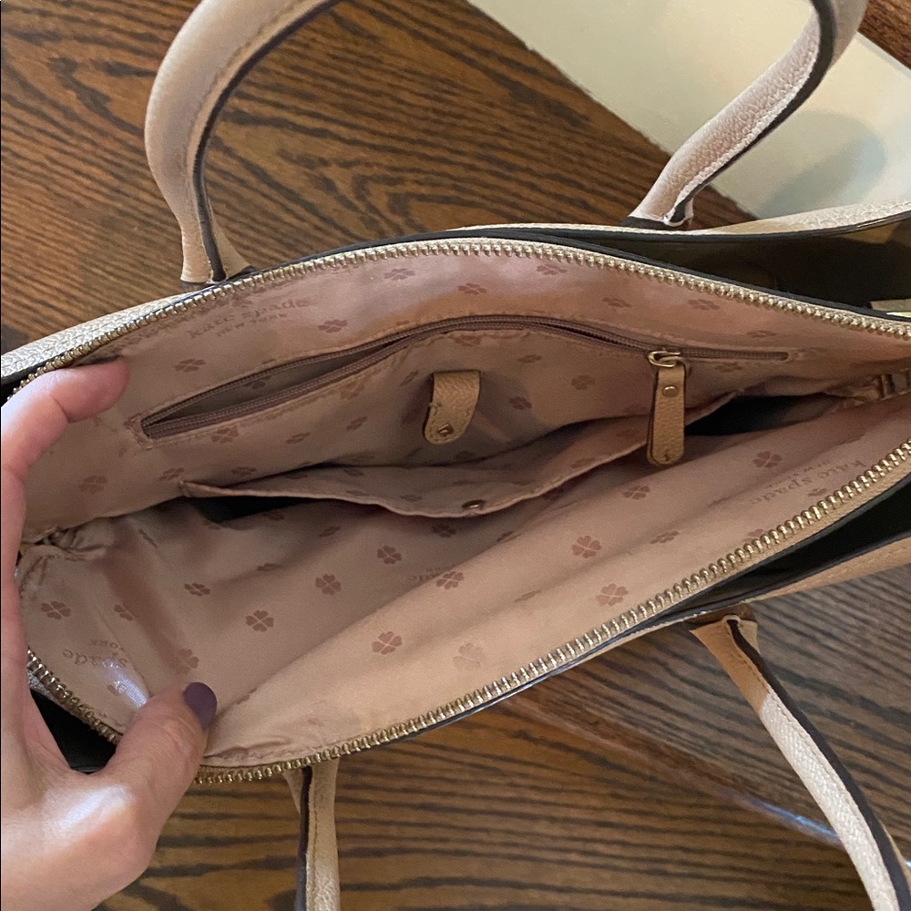 Kate Spade Beige Leather Tote - Picture 5 of 8